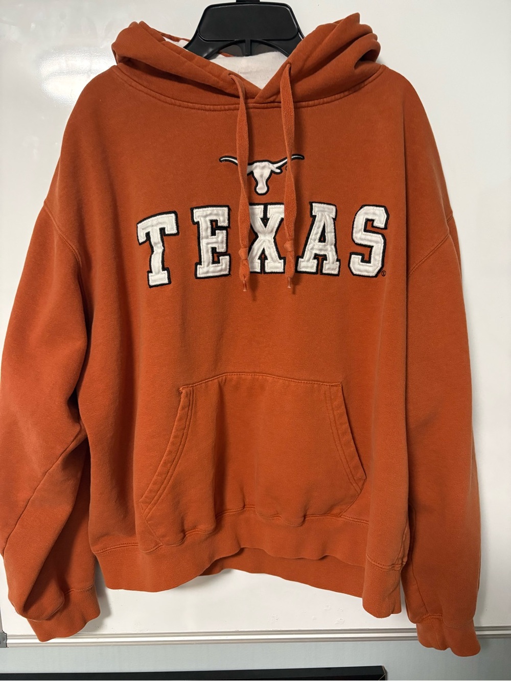 Texas Stadium Athletics Orange and White Hooded Pullover